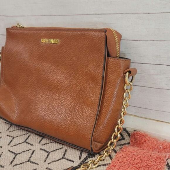 STEVE MADDEN CAMEL TAN SHOULDER BAG - Picture 3 of 16